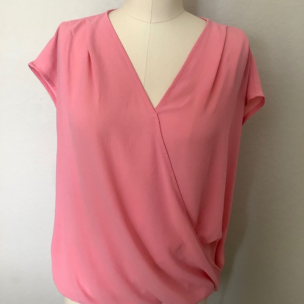 Gibson Faux wrap draped top (XL)